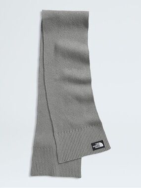 NWT The North Face TNF Logo Box Scarf In Grey
